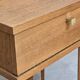 Scandinavian bedside table with hinged drawer
