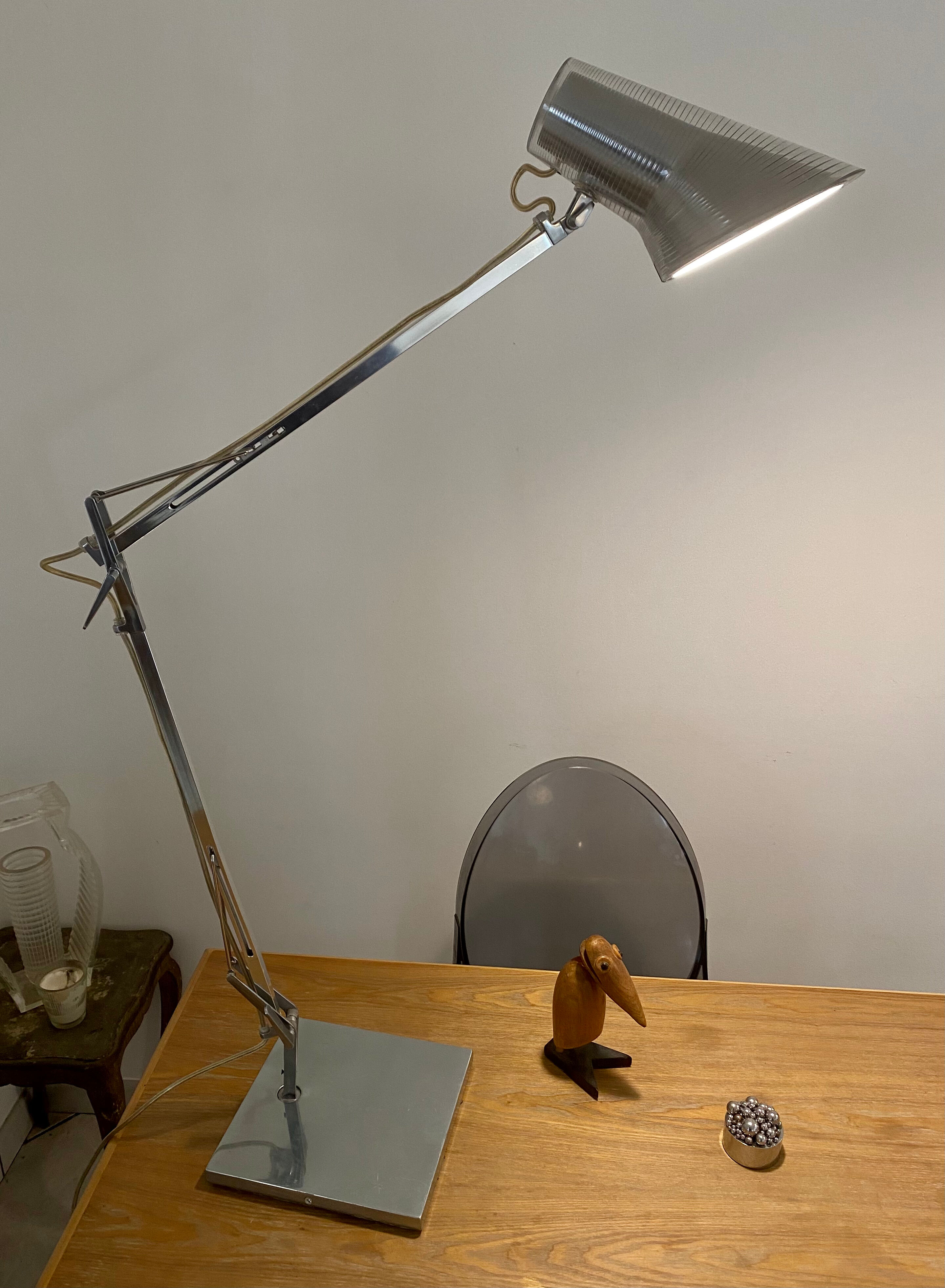 Kelvin T Flos design Antonio Citterio chrome aluminium desk lamp