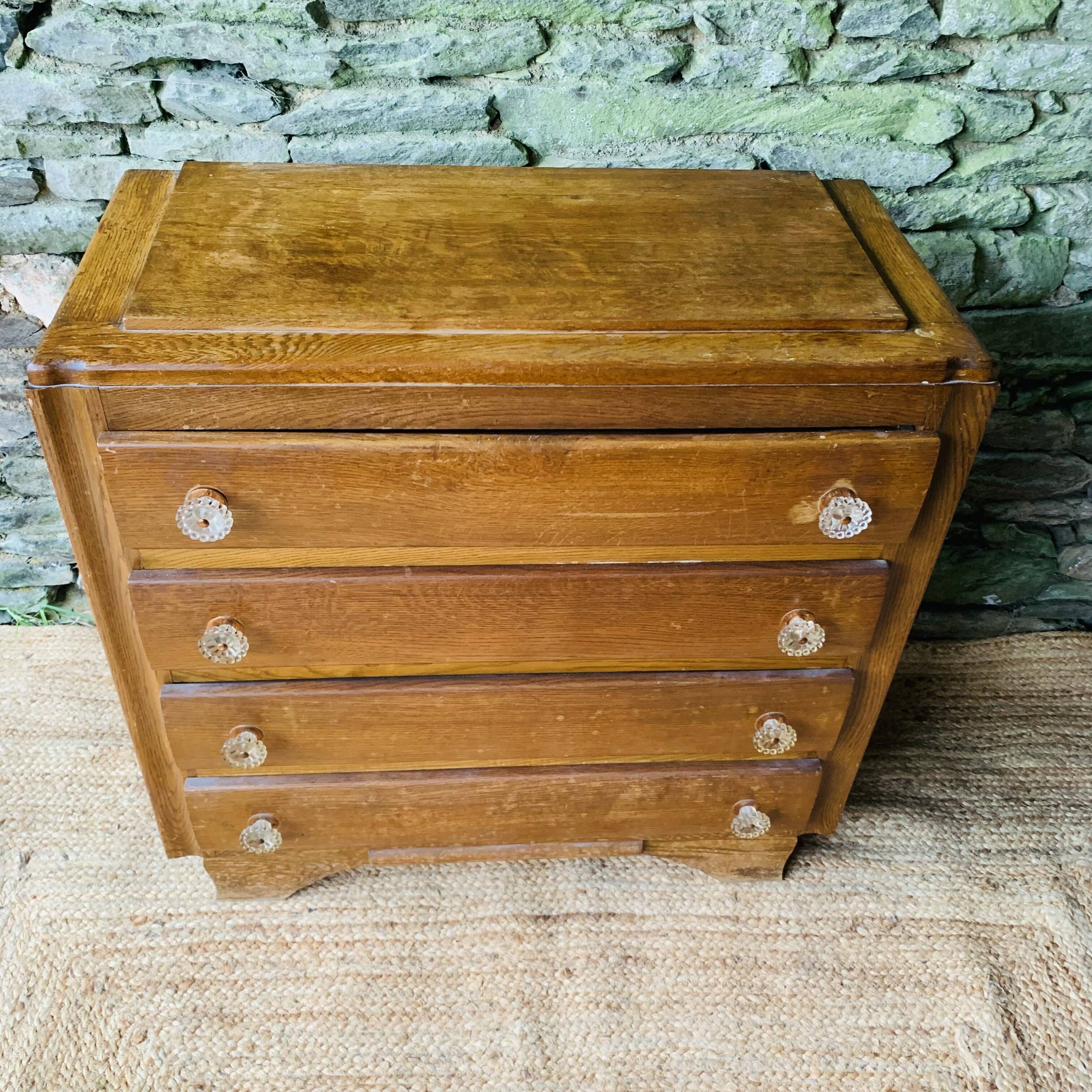 Commode vintage - poignées fleurs