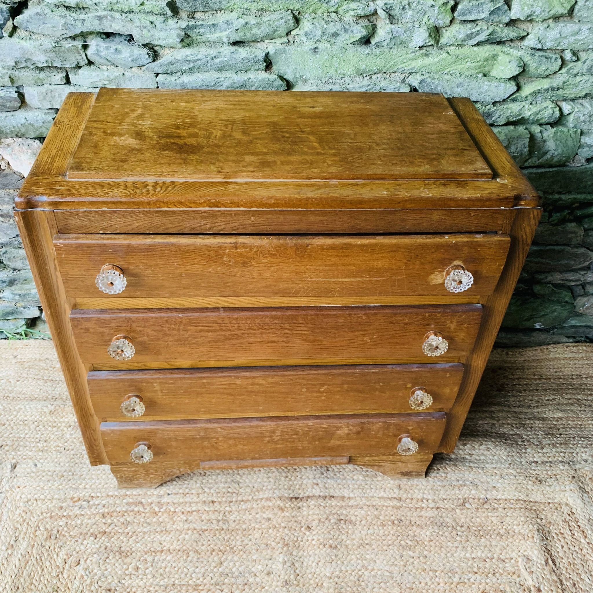 Commode vintage - poignées fleurs