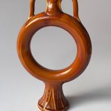 Soliflore decorative object in enamelled ceramic