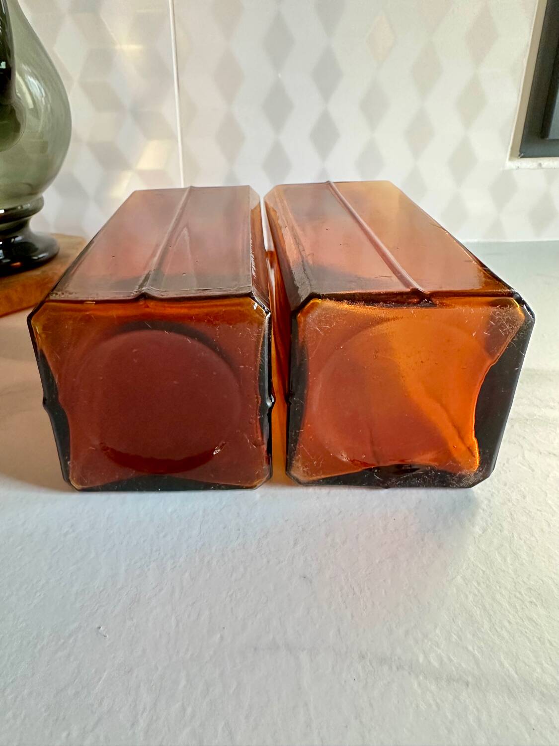 Pair of vintage decanters