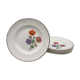 6 Hollow porcelain plates "Moulin des Loups" Beaulieu model