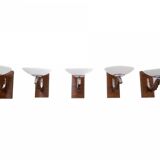 Art Deco wall lamps, Poland, circa 1930.