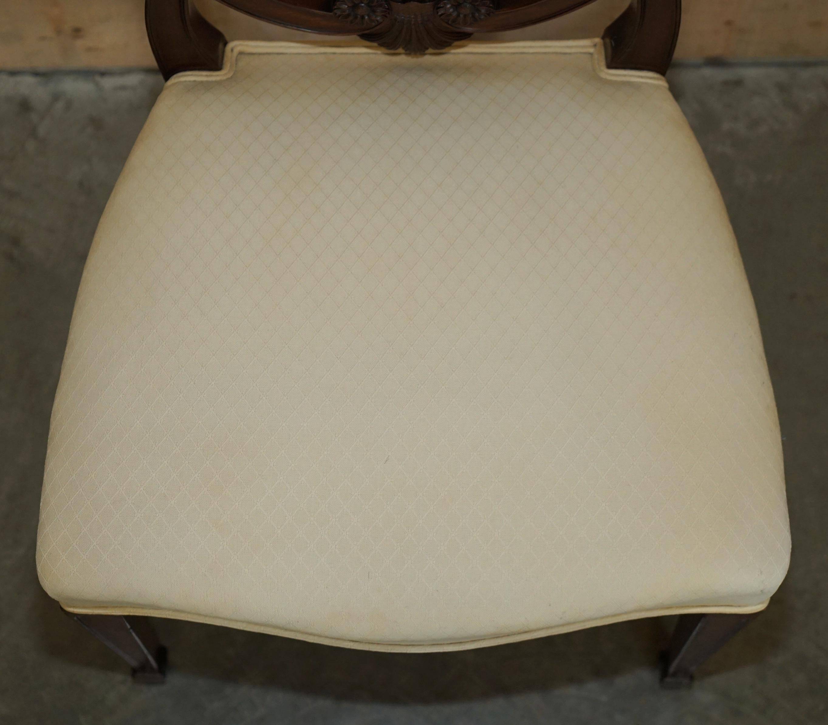 Paire de chaises d'appoint victoriennes George Hepplewhite Prince de Galles
