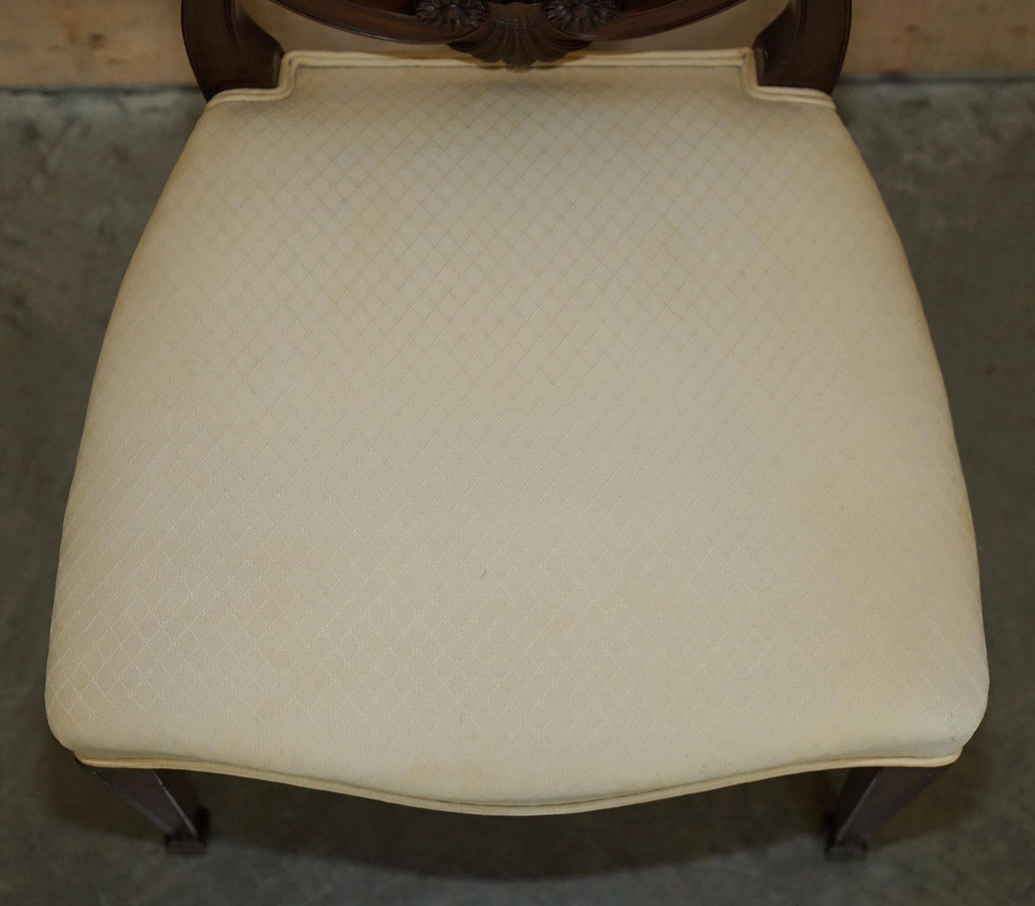 Paire de chaises d'appoint victoriennes George Hepplewhite Prince de Galles