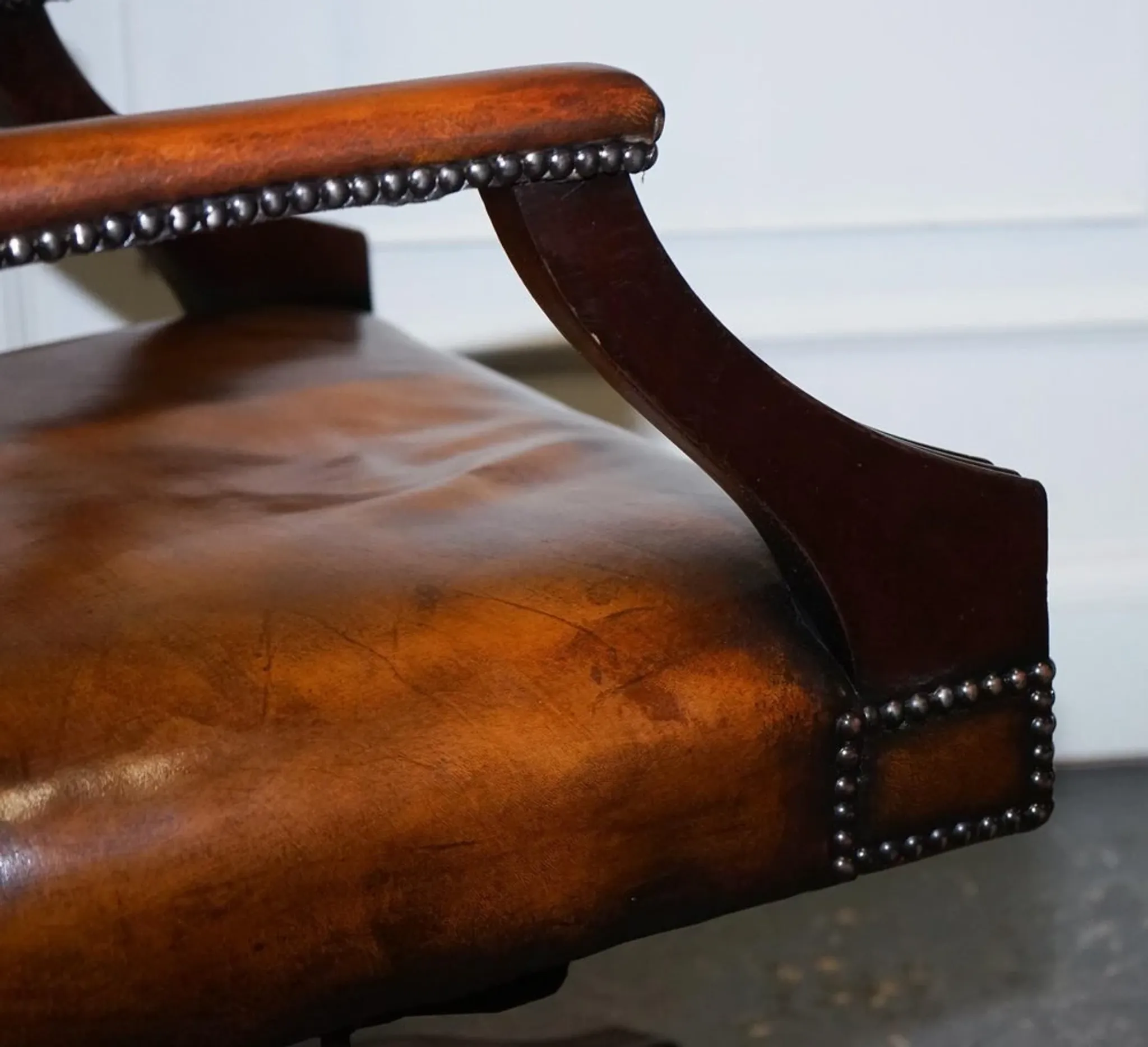 Chesterfield Director's Chair in Brown Cigar Leather