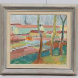 Maisons cachées par les arbres par Clas Walter Sundman