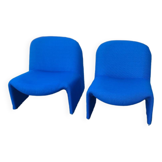 Pair of “Alky” low chairs by Giancarlo Piretti