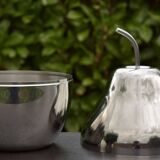 Pear ice bucket in chrome metal 1970