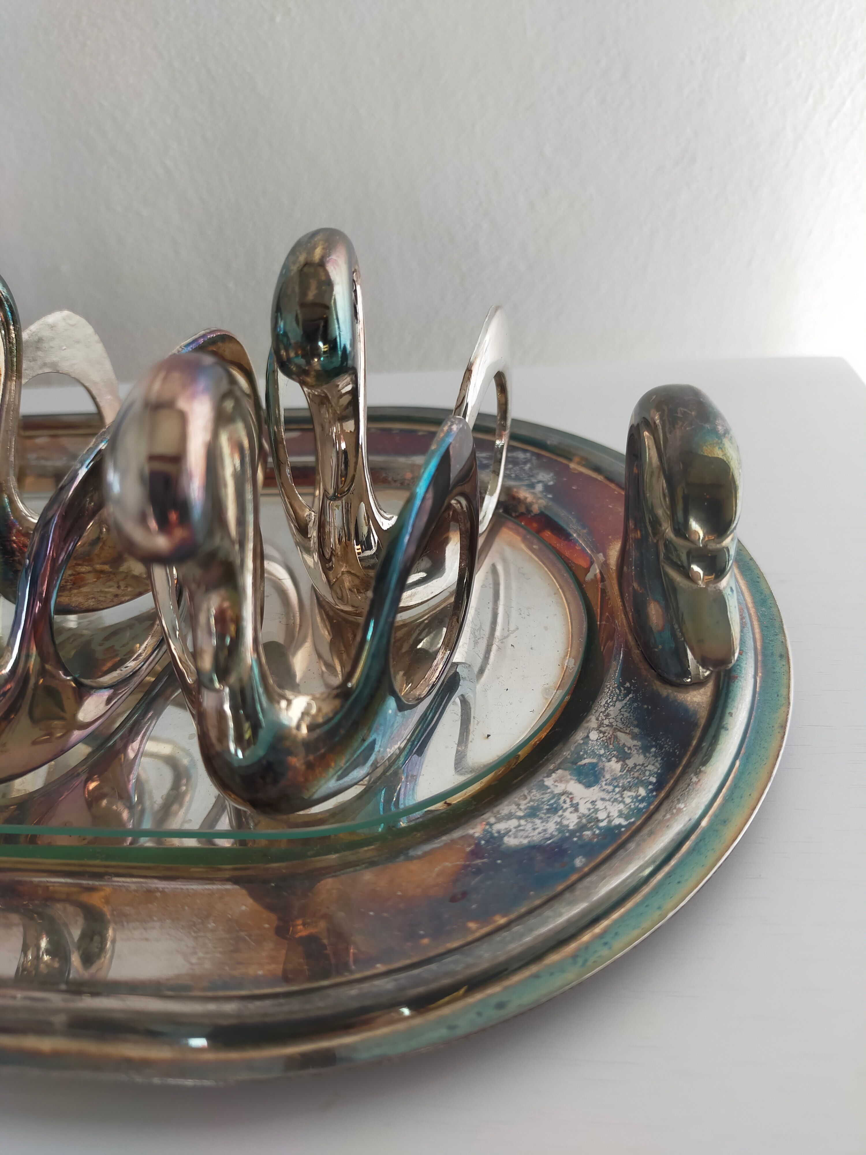 Silver metal foie gras set