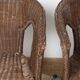Vintage Rattan Armchair, wicker, set of 3