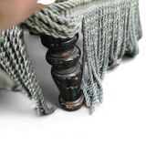 Fauteuil crapaud vintage en tissu gris