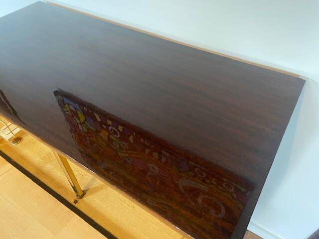 Vintage Formica bar cabinet