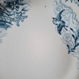 Assiettes plates anciennes dépareillées en faïence terre de fer