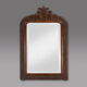 Louis Philippe Mirror in Plaster and Wood with Handcrafted Decorations, Fra