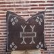 Handwoven cactus silk cushion cover: Berber bohemian cushion