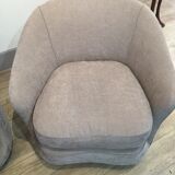Paire de fauteuils années 50