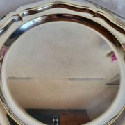 Plat de Service Rond en métal argenté Quist Alpacca