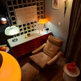 Pairs of armchairs and ottoman by Soda Galvano for Lied Mobler, Norway 1970