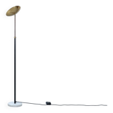 Lampadaire téléscopioque marbre et laiton circa 1980