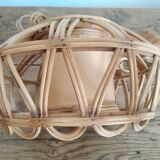 60s rattan pendant light