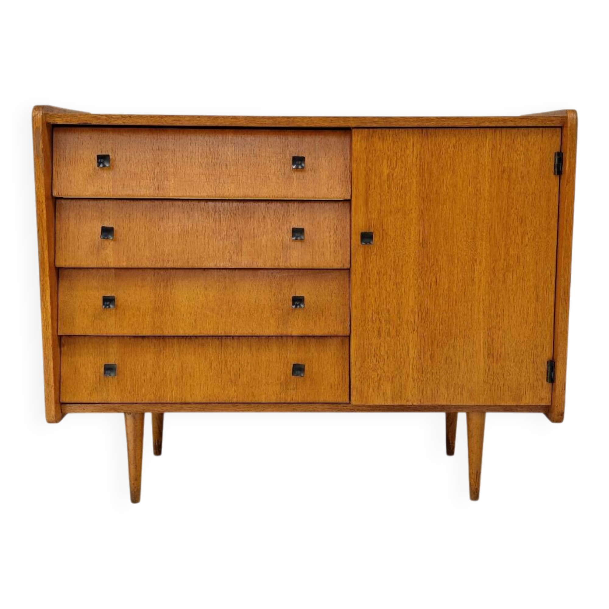 Small sideboard with spindle legs, France 1960