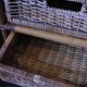 Chiffonnier rotin osier 3 tiroirs meuble rangement vintage