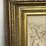 Marble high relief by François Duquesnoy "Putti, garlands and flowers" Paris