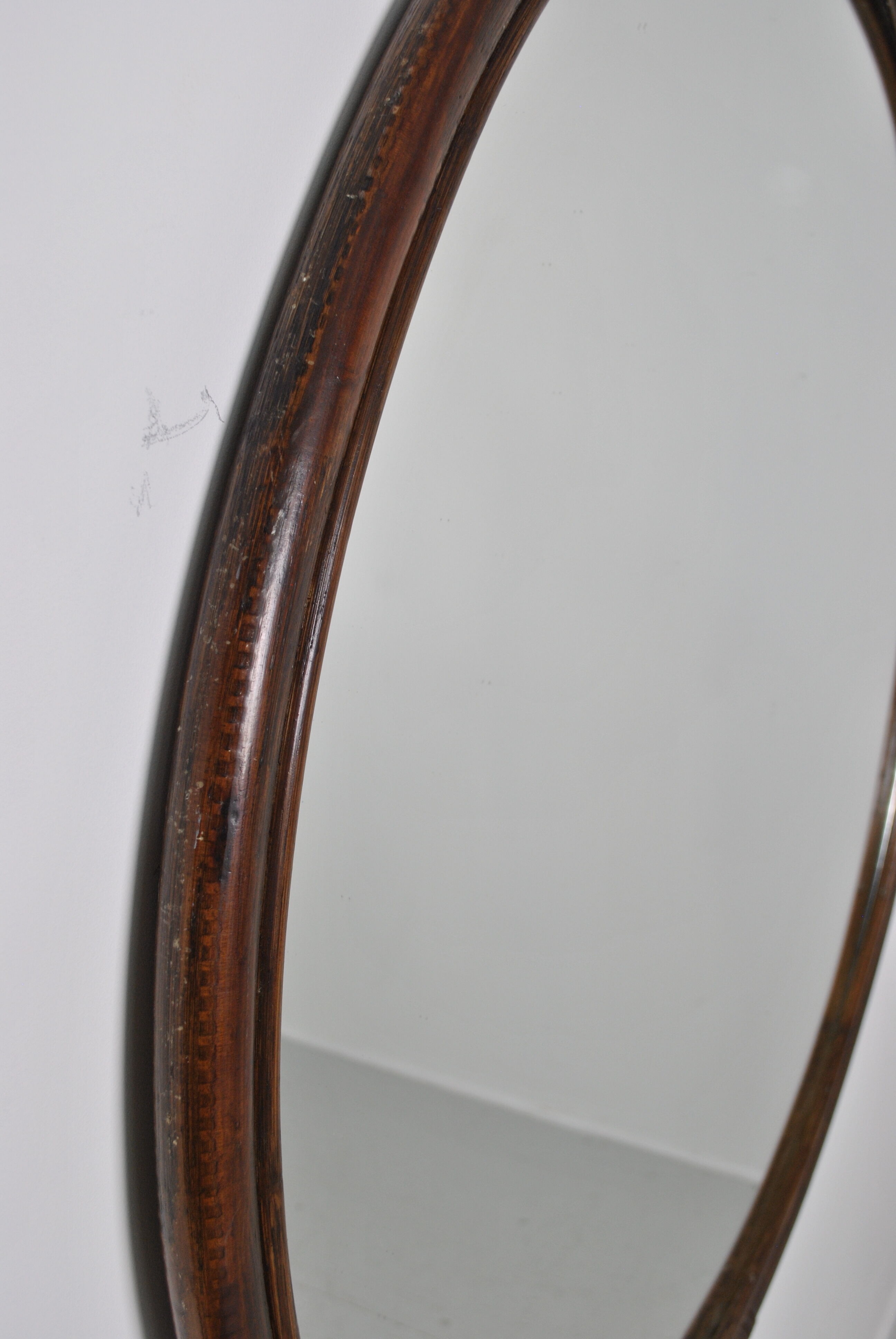 Large rattan mirror 96 cm