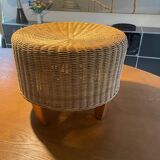 IKEA Dalby rattan stool