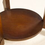 Art Deco Oak two-tiered side table, Belgium 1930's