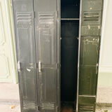 Vestiaire industriel, armoire métallique 3 portes