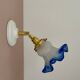 Vintage frosted glass tulip wall light