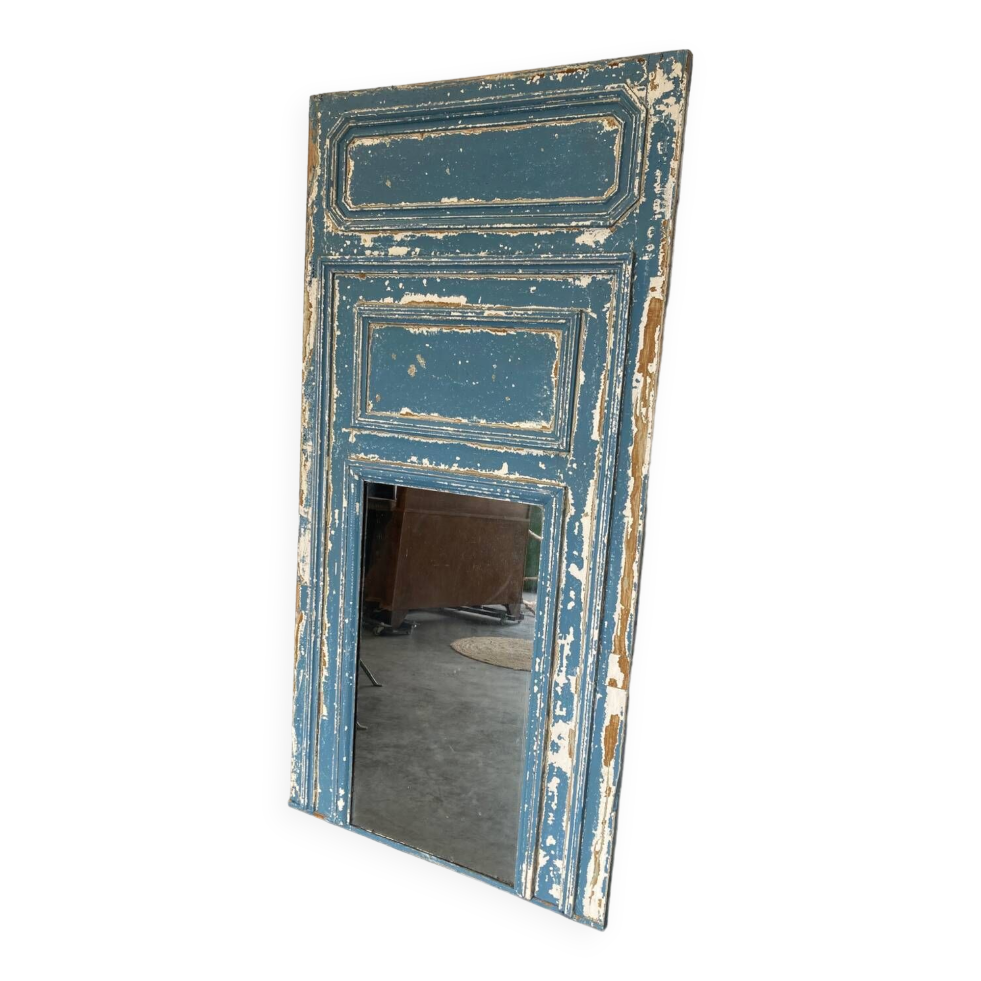 Old fireplace mirror