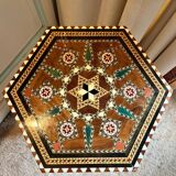 Small marquetry side table