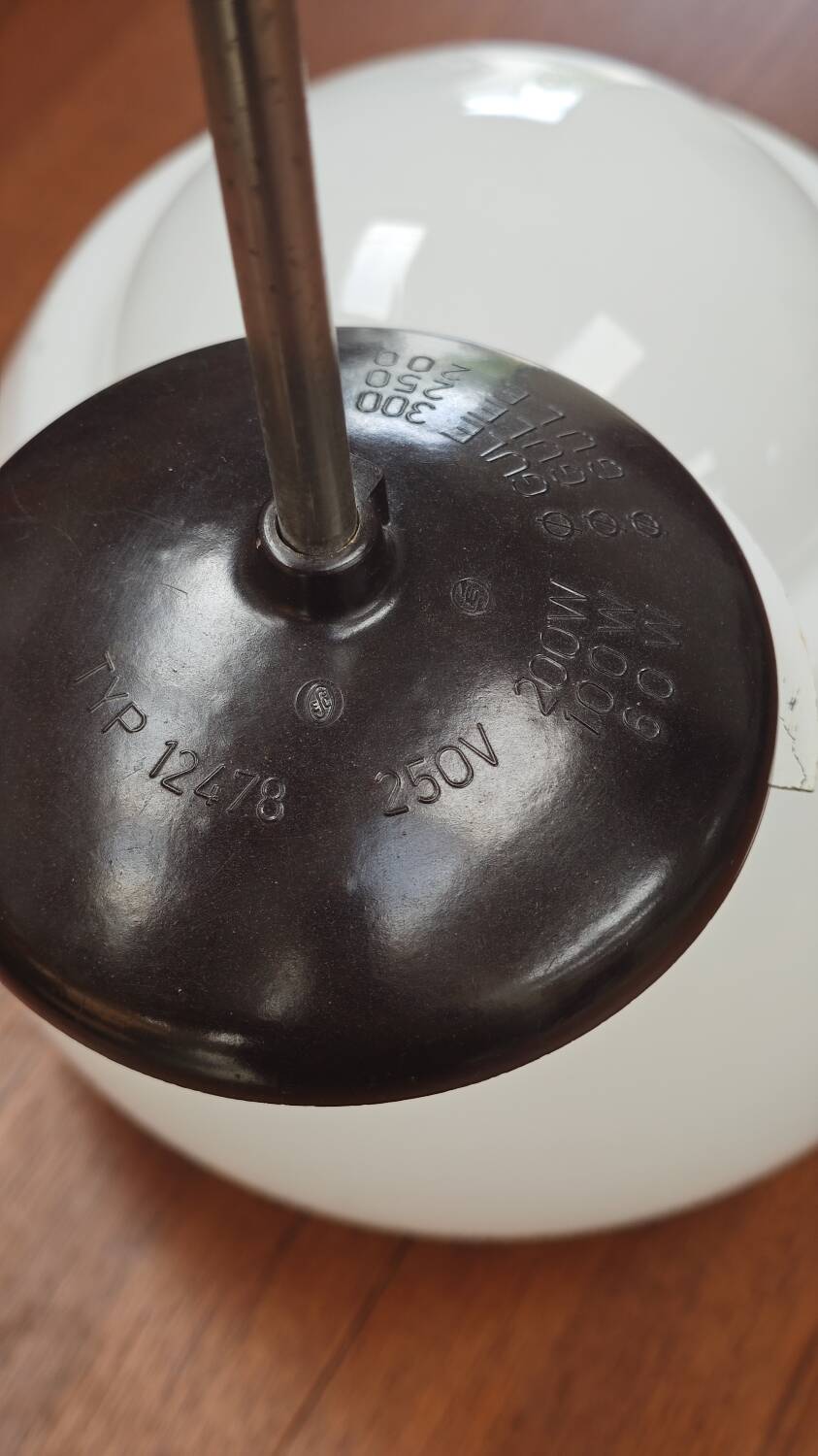 Czechoslovak opaline and Bakelite Bauhaus suspension
