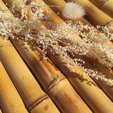 Vintage bamboo tripod stool