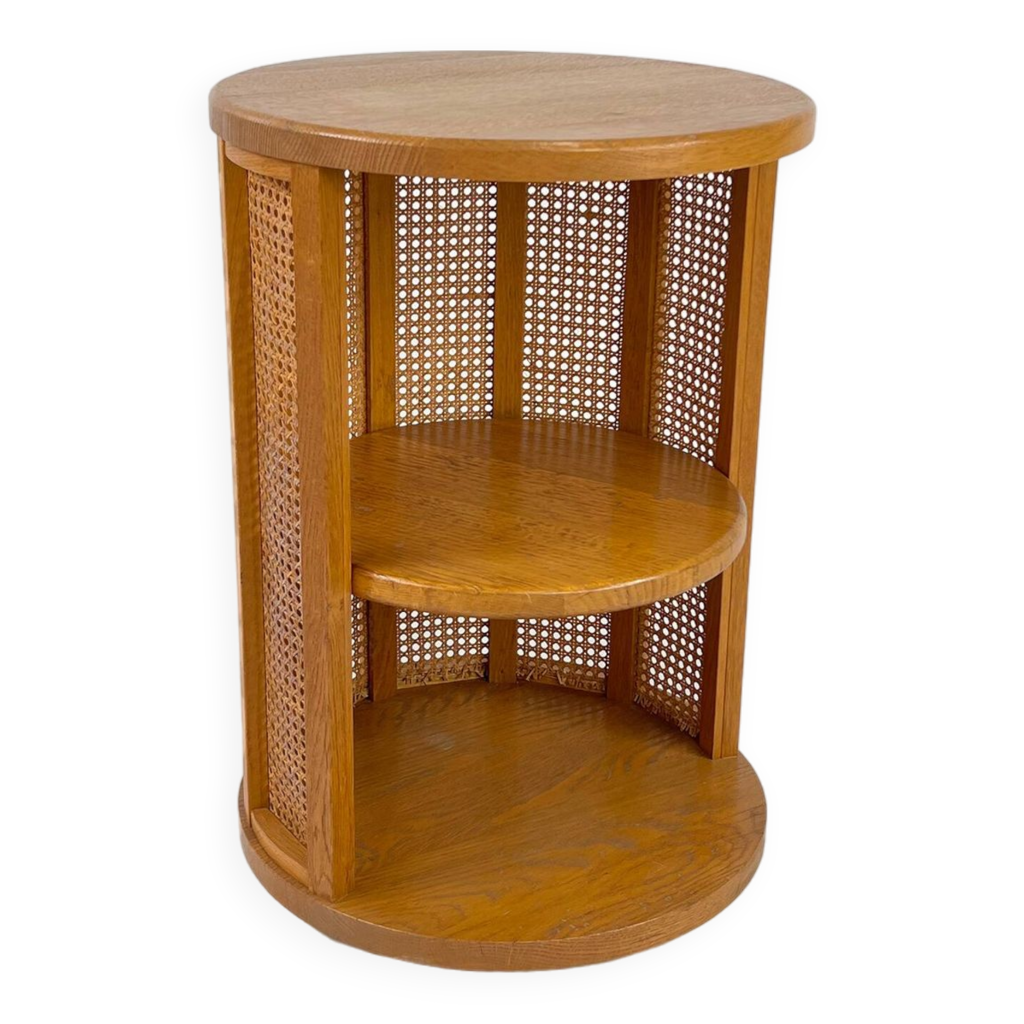 Support de moniteur élévateur réglable chêne marron