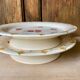 Two old Longwy Bagdad pedestal plates