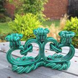 Pair of ceramic candlesticks