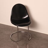 'Maia' chair in black designed by Giotto Stoppino  for Bernini - Italy - 1960's