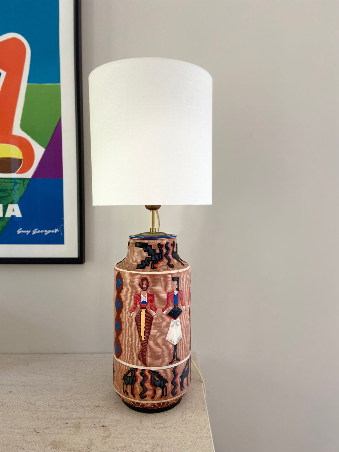 Very large patterned lamp