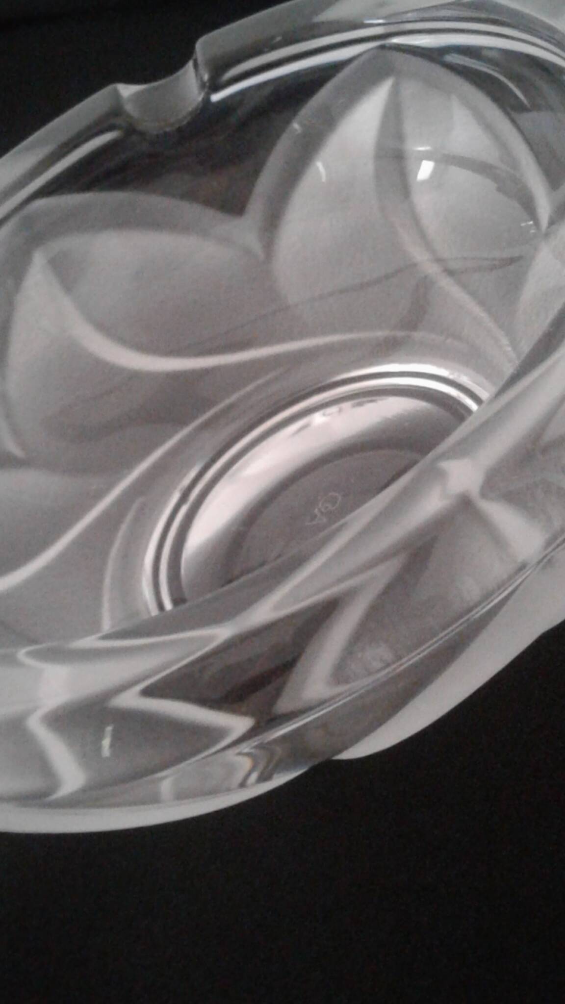 Cendrier en cristal