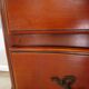 3-drawer chest of drawers in Louis XV style cherry wood, 1980s