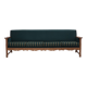1970s, Danish 4-seater sofa, furniture wool, solid oak wood.