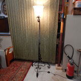 Wrought iron lamppost tripod art deco