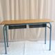 Vintage desk with 2 metal lockers and chair