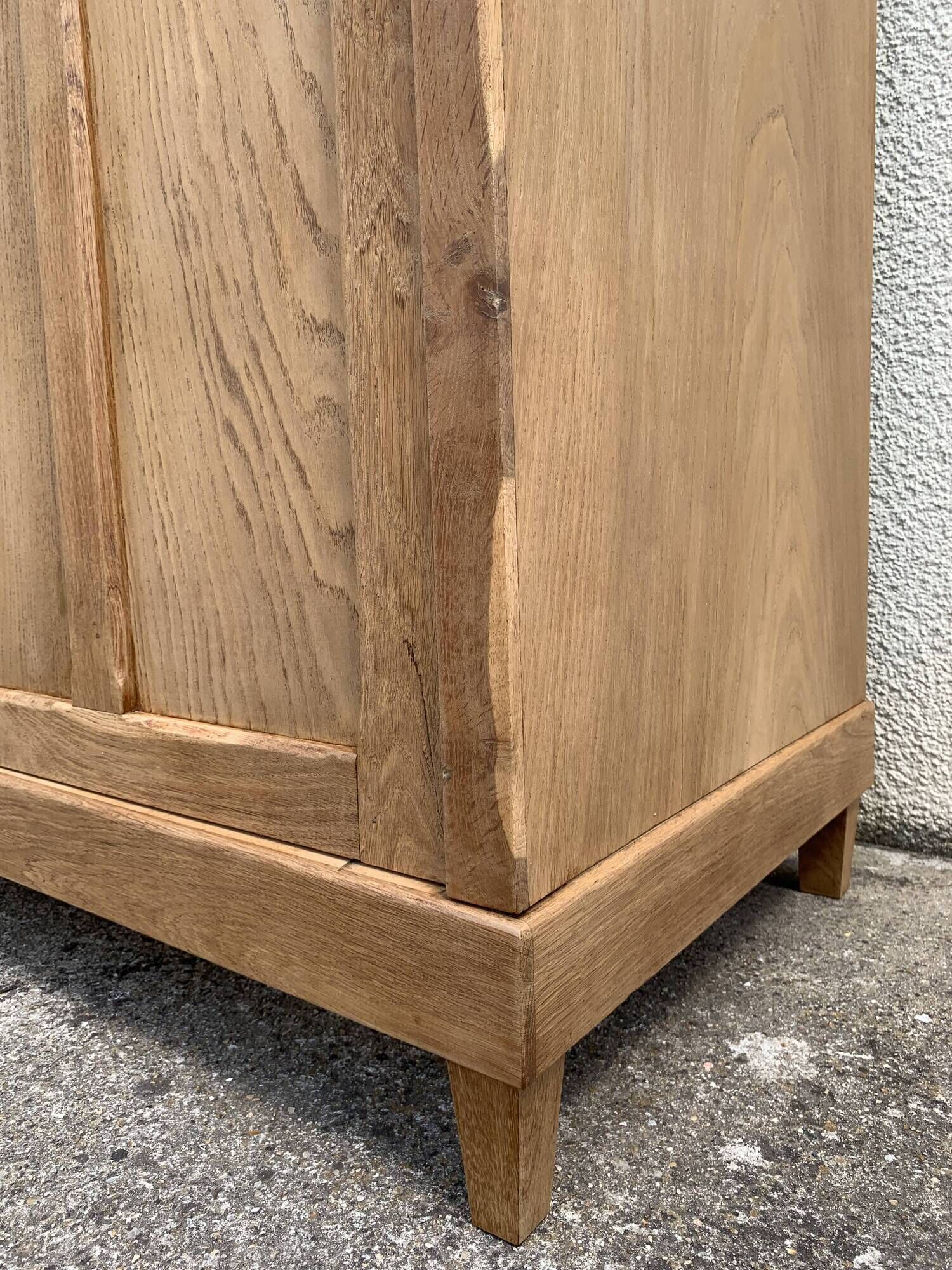 Armoire parisienne art déco 1930 penderie démontable bois brut