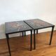 Pair of ADRI Belgium ceramic coffee tables